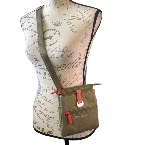 Sherpani Bags Sherpani Lima Green Canvas Travel Crossbody Purse Bag